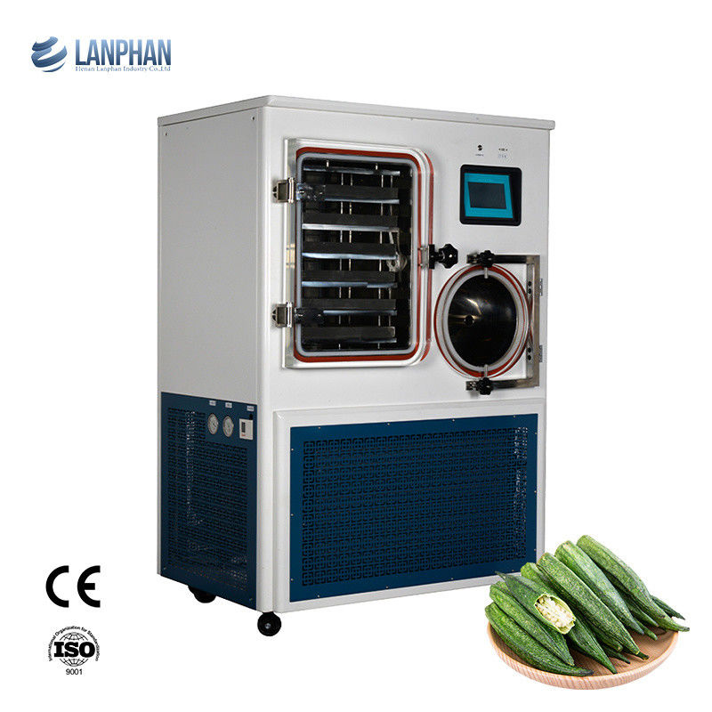 Liofilizzatore con sistema di raffreddamento ad aria, capacità di cattura dell'acqua di 6 kg/24h e temperatura di cattura a freddo < -75°C