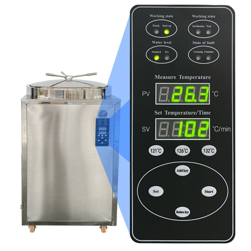 Tipo verticale di sterilizzazione dell'attrezzatura dell'autoclave ad alta pressione della storta 200 litri