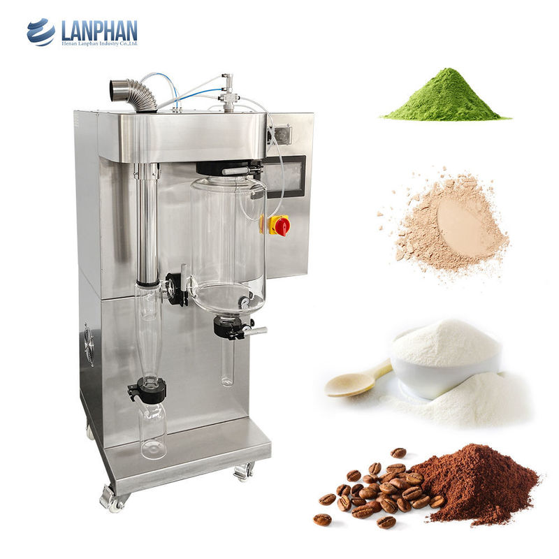 Macchina spray dryer da laboratorio mini, capacità 2L, materiale SUS304, potenza 3KW per latte in polvere di caffè