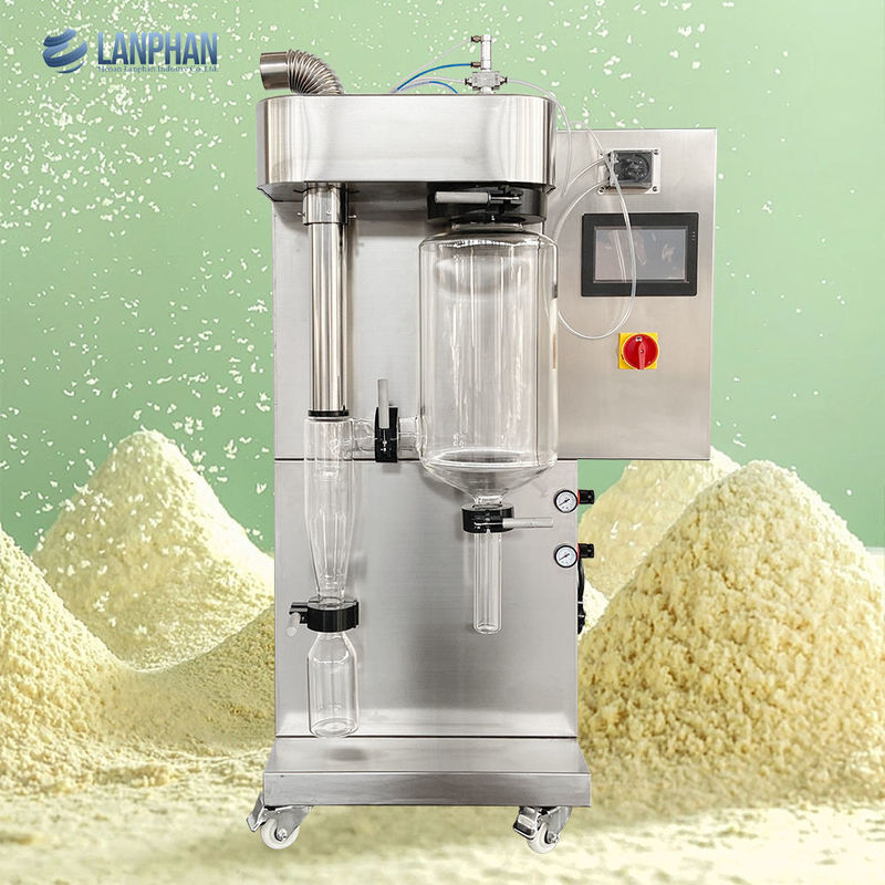 Macchina spray dryer mini su scala di laboratorio con evaporazione da 2000 ml/h e materiale SUS304 per proteine, siero di latte e detersivo in polvere
