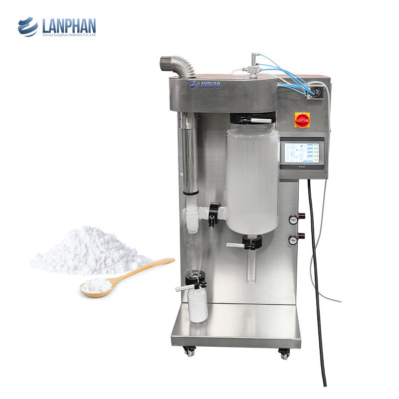 Essiccatore a spruzzo in acciaio inossidabile con evaporazione 2L/H e riscaldamento elettrico per latte in polvere e succo
