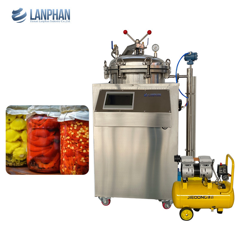 75l 100l 150l Contatore alimentare ad alta pressione Sterilizzatore per alimenti in bottiglia