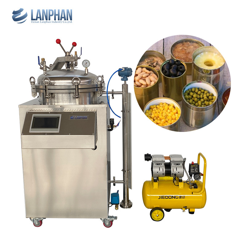 75l 100l 150l Contatore alimentare ad alta pressione Sterilizzatore per alimenti in bottiglia