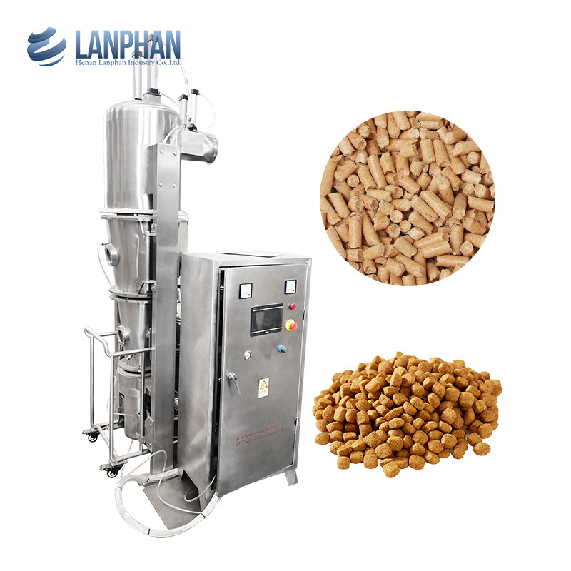 Granulatore a letto fluido Bollente a letto fluido fluidizzato Granulazione a secco per polvere farmaceutica