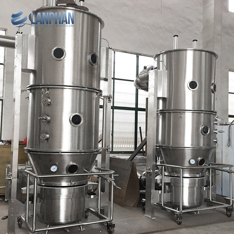 Granulatore a letto fluido Bollente a letto fluido fluidizzato Granulazione a secco per polvere farmaceutica