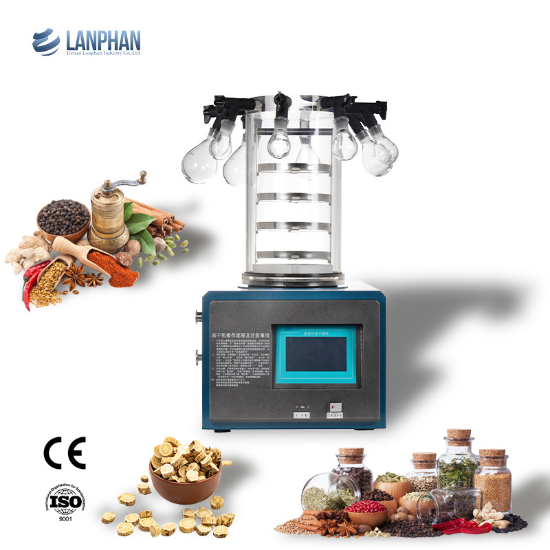 0.1m2 3-4kg Mini Lab Freeze Dryer Lyophilizer freeze dryer machine con pompa a vuoto
