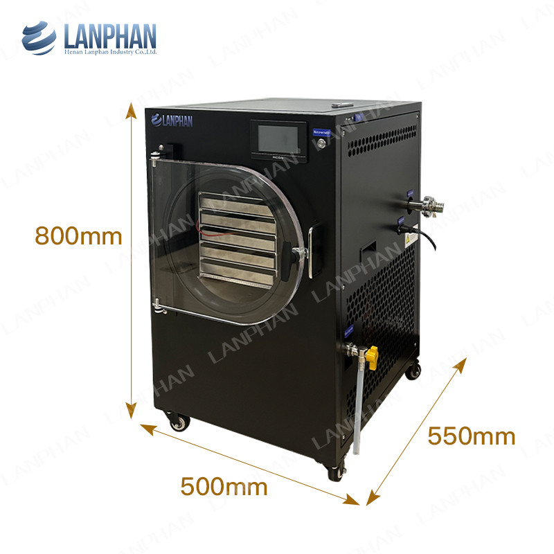 HFD-5 4-6KG / lotto Macchine per asciugatura a congelamento a domicilio Mini Macchine per asciugatura a congelamento a vuoto
