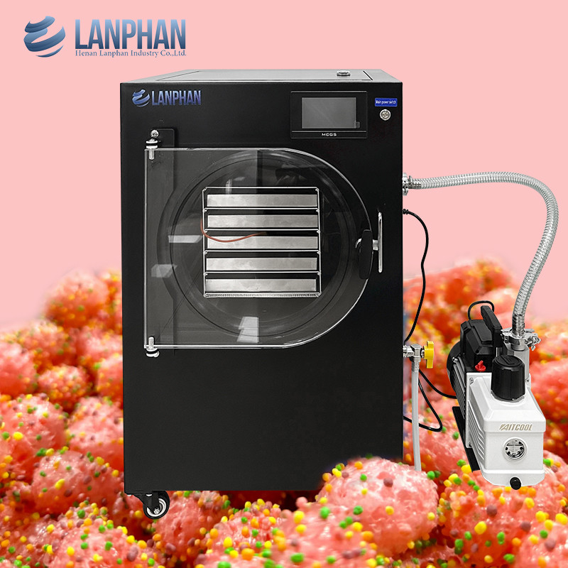 Macchine per l'essiccazione a congelamento rapido Macchine per l'essiccazione a congelamento per l'essiccazione a congelamento per l'essiccazione a congelamento rapido Caramelle secche Cibo liquido Aspirapolvere per l'essiccazione a congelamento