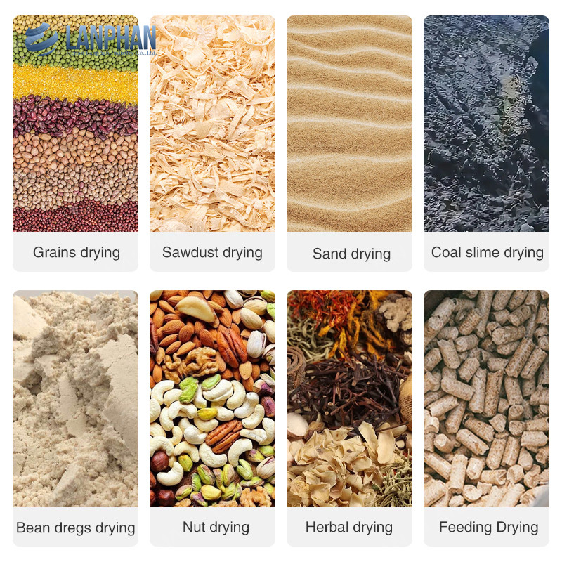 Macchine per arrostire noci Roller Cacao Bean Spice Rotary Drum Dryer Legno Rotary Drying Machine