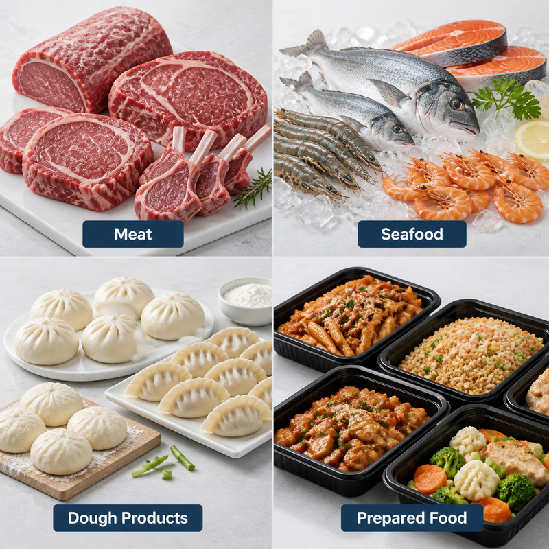 -45°C Quick Freezer Commercial Blast Freezer Quick Freezing Machine for Food Processing