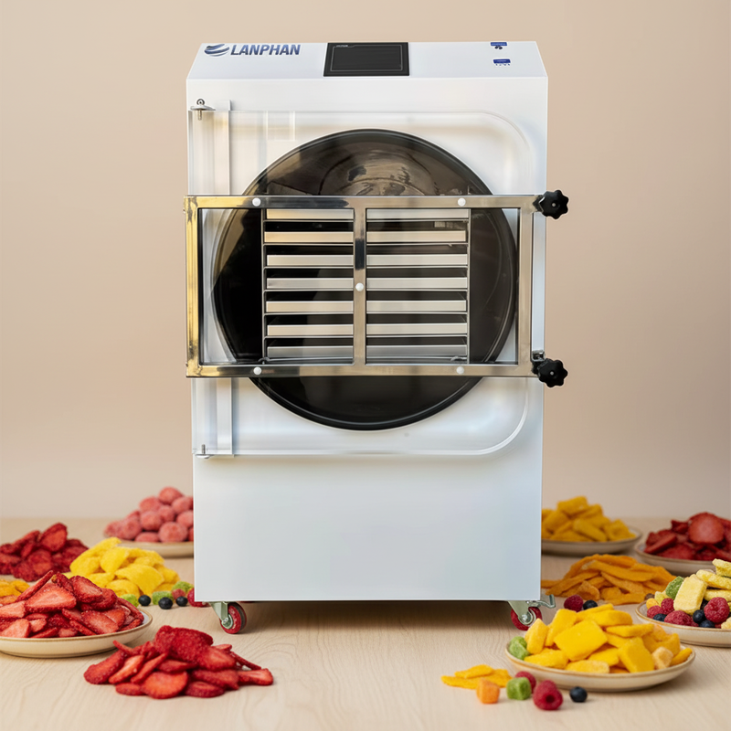 Automatic 40kg/batch Vacuum Freeze Dryer with 14 Trays for Industrial Food Processing