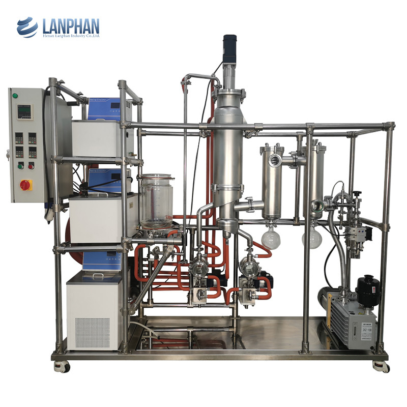 Doppio distillatore System Molecular Flask dell'olio di vuoto della fase di acciaio inossidabile