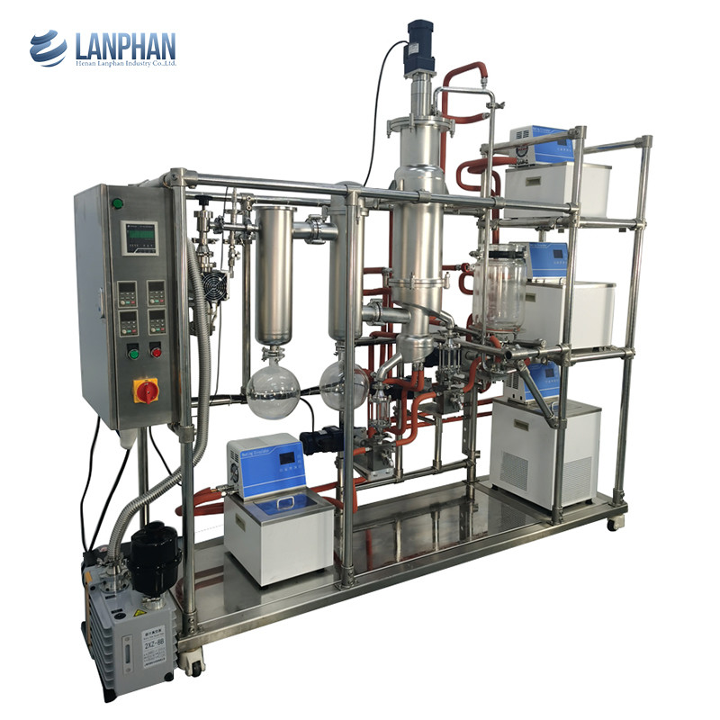 Doppio distillatore System Molecular Flask dell'olio di vuoto della fase di acciaio inossidabile
