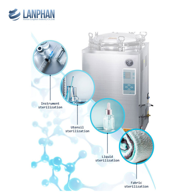 Sterilizzatore verticale ad alta pressione automatico del vapore dell'autoclave di acciaio inossidabile per il fungo