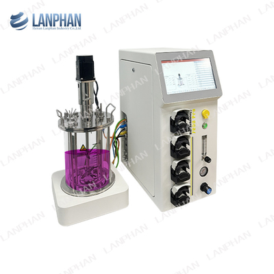 0.25L-15L Bioreattore di vetro Bioreattore di laboratorio Bioreattore attrezzature per la coltura cellulare