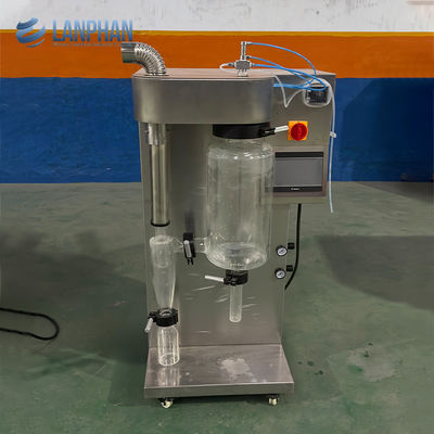 1500 ml/h ~ 2000 ml/h asciugatrice a spruzzo di vetro per laboratorio per latte di pomodoro caffè uova in polvere siero di latte